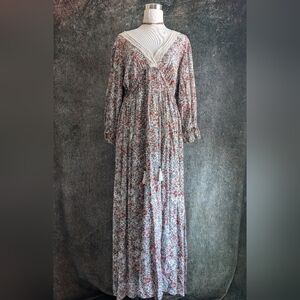 Sweet Cottagecore Floral Maxi Dress